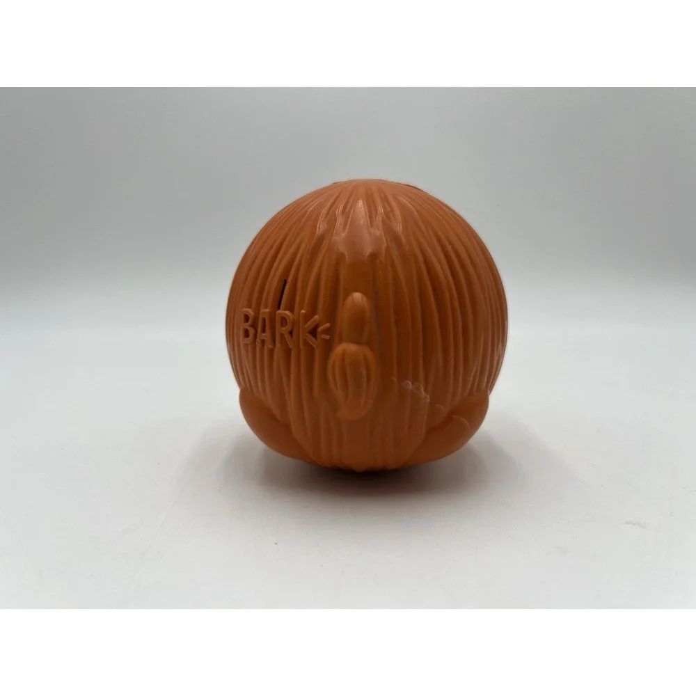 Bark Box FRED THE REINDEER Super Chewer Dog Squeaker Rubber Toy Fetch Ball LARGE